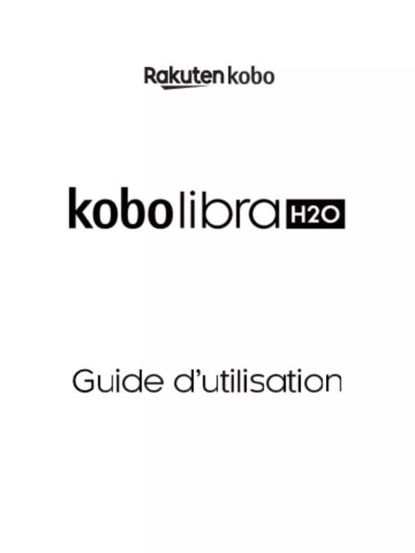 Mode d'emploi KOBO LIBRA H2O