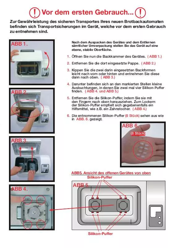 Mode d'emploi KOMPERNASS BIFINETT KH 2230 MACHINE AUTOMATIQUE POUR FAIRE LE PAIN