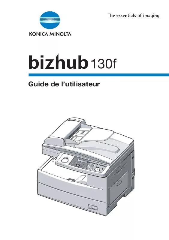 Mode d'emploi KONICA MINOLTA BIZHUB 130F