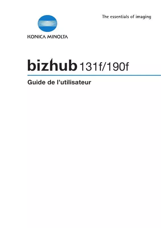 Mode d'emploi KONICA MINOLTA BIZHUB 131F