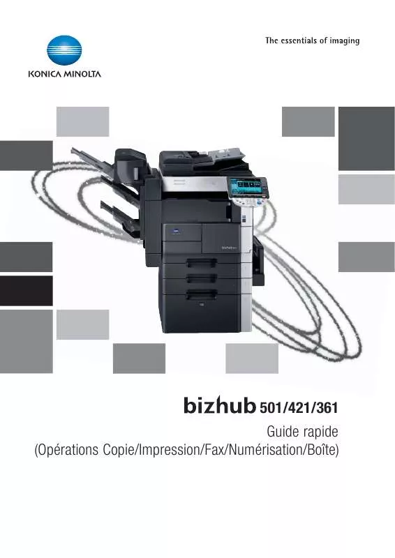 Mode d'emploi KONICA MINOLTA BIZHUB 421