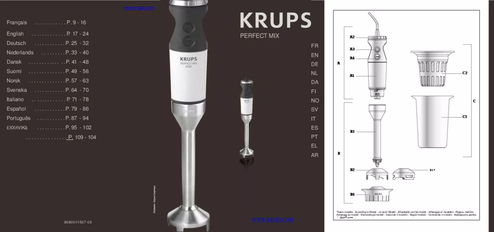 Mode d'emploi KRUPS 9000 HZ507110