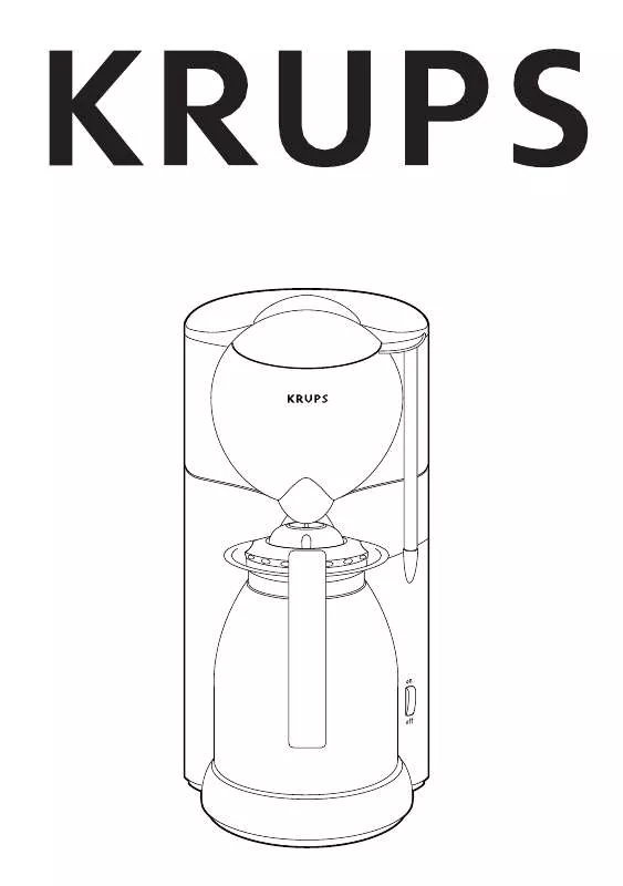 Mode d'emploi KRUPS AROMACONTROL THERM