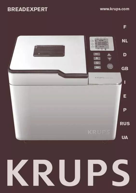 Mode d'emploi KRUPS BREADEXPERT