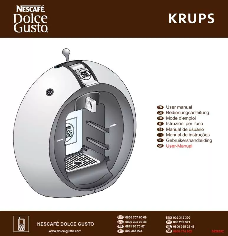 Mode d'emploi KRUPS DOLCE GUSTO YY2002FD