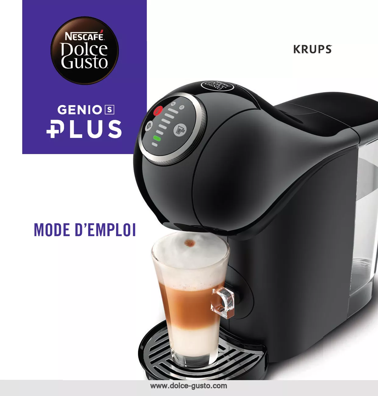 Mode d'emploi KRUPS DOLCE GUSTO YY4445FD GENIO S PLUS