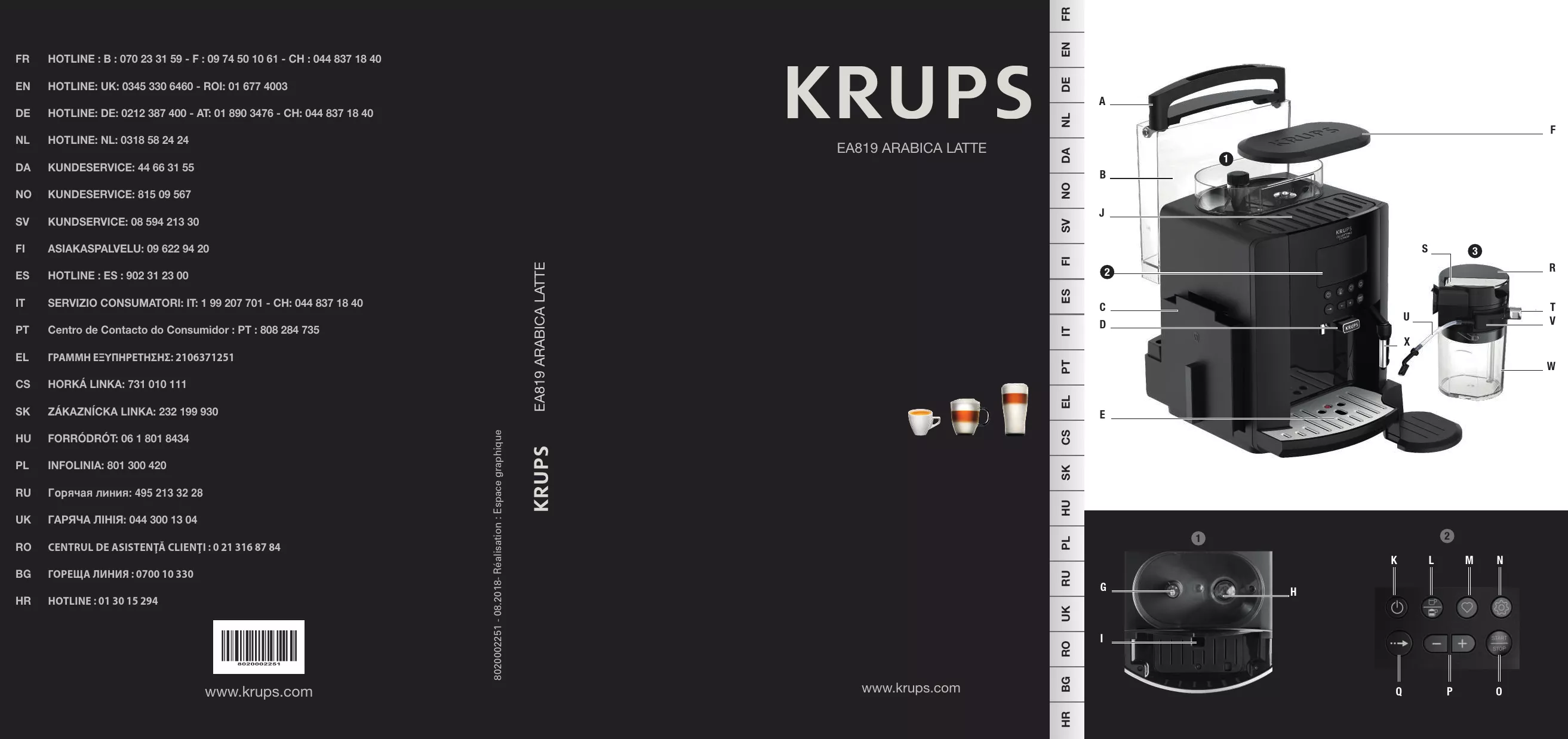 Mode d'emploi KRUPS EA 819N10