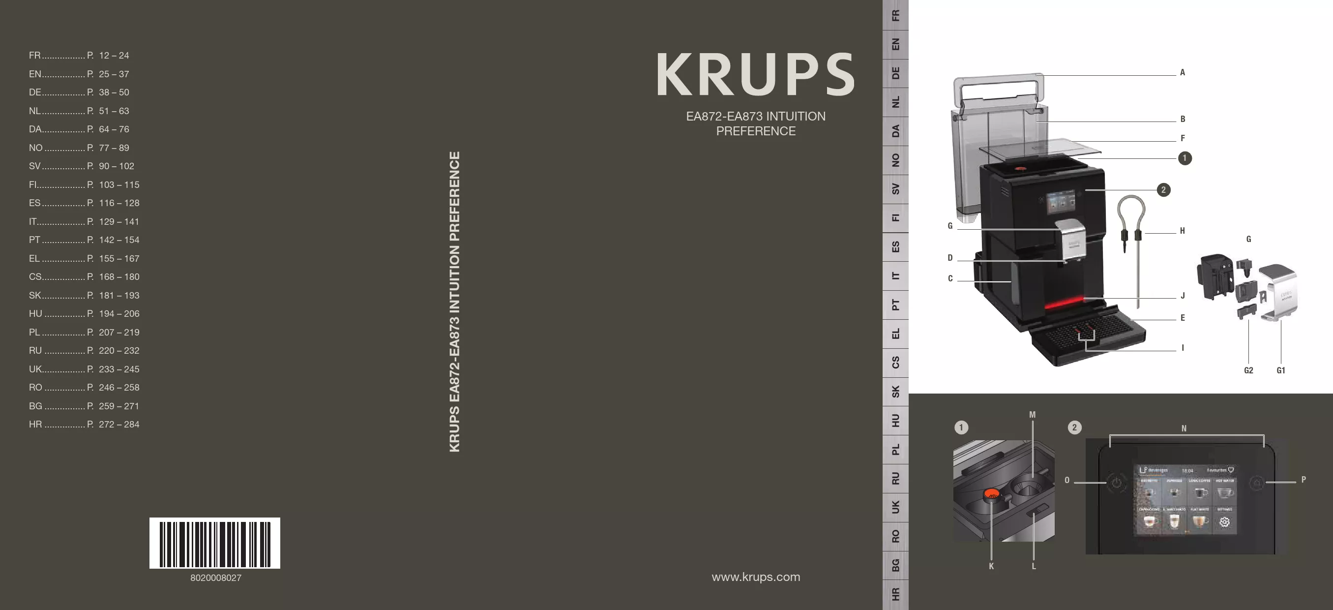 Mode d'emploi KRUPS EA8738