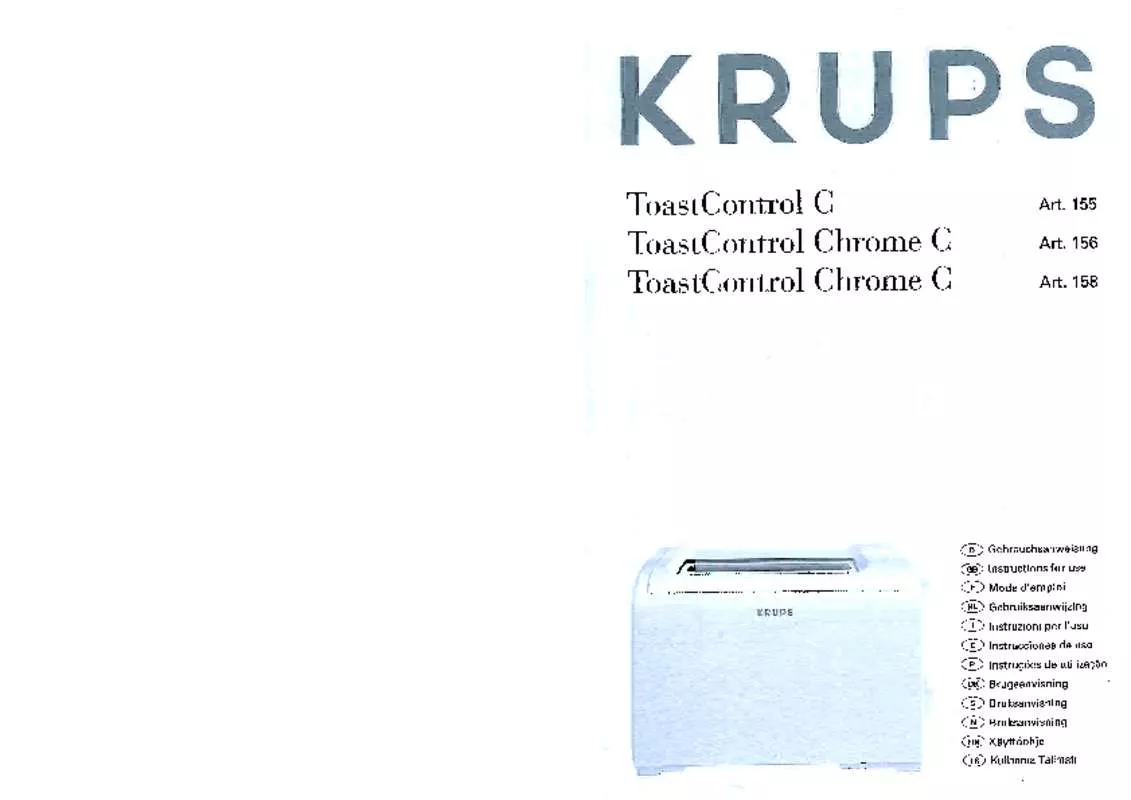 Mode d'emploi KRUPS F156