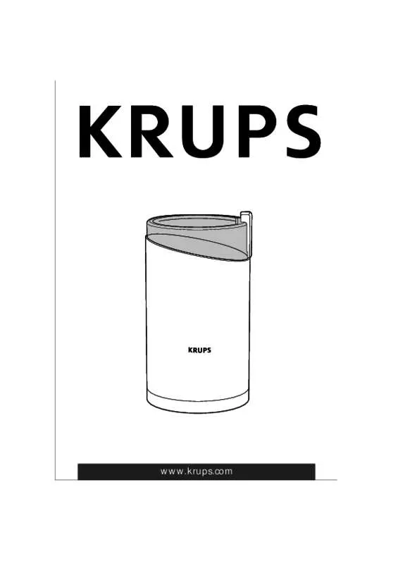 Mode d'emploi KRUPS F203