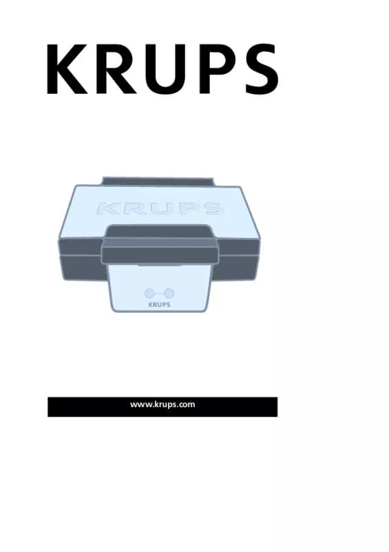 Mode d'emploi KRUPS FDK2