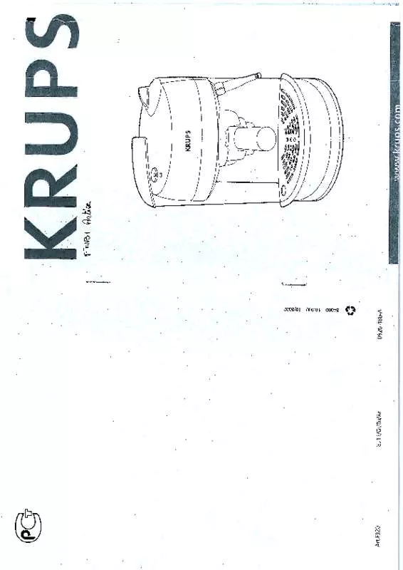 Mode d'emploi KRUPS FNB1