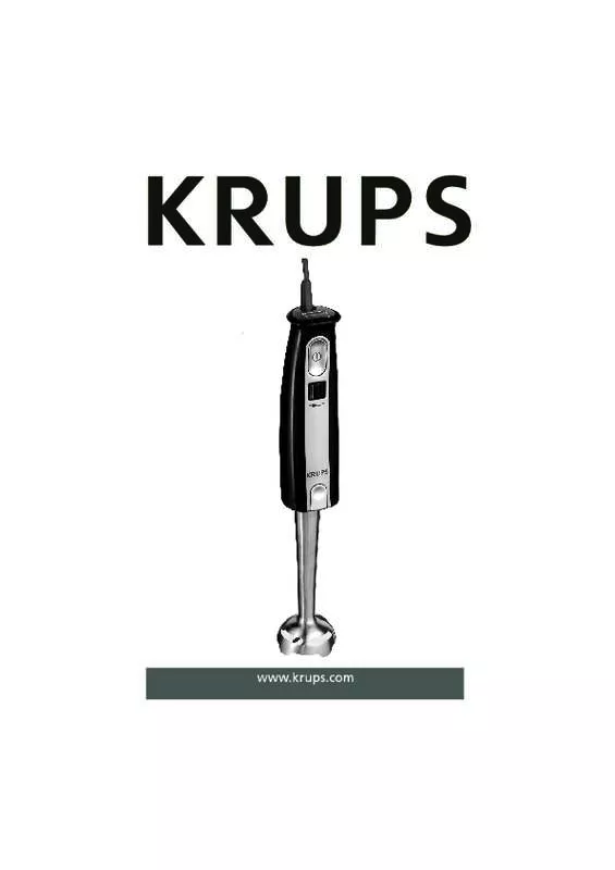 Mode d'emploi KRUPS GPA3.40 PIED ELECTRO