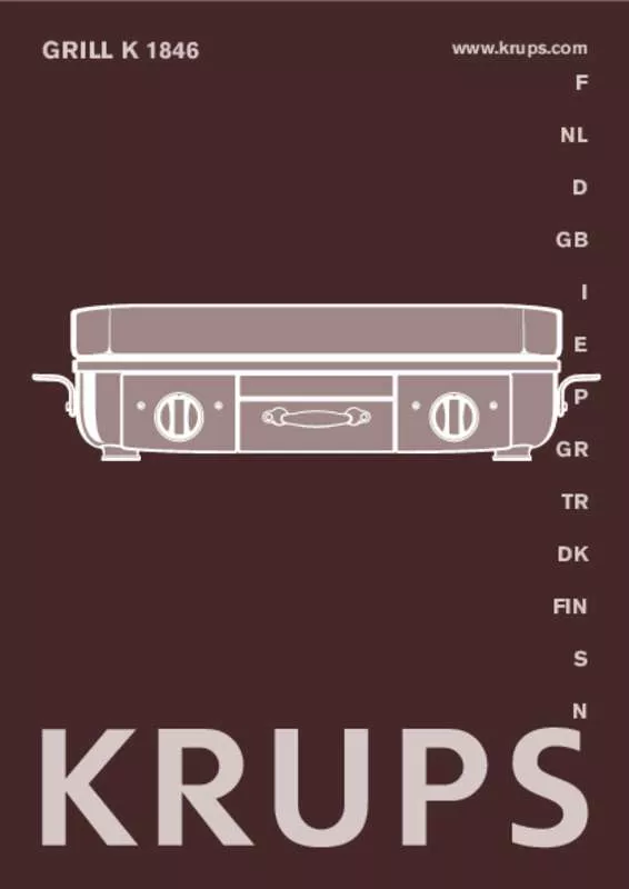 Mode d'emploi KRUPS GRIL YY8405 FD