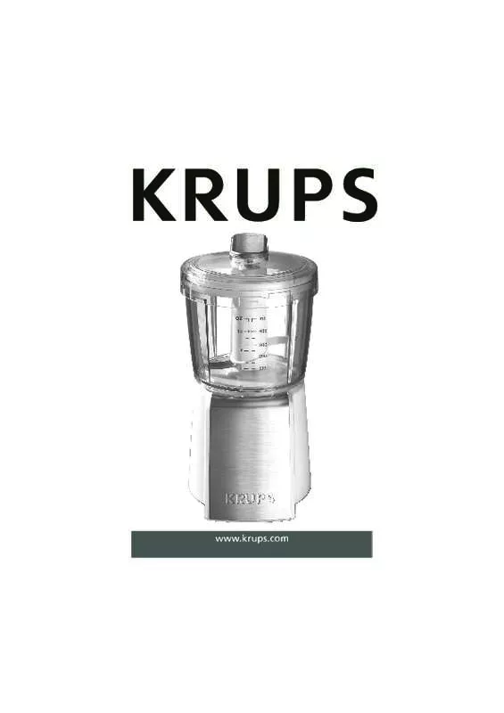 Mode d'emploi KRUPS GVA2