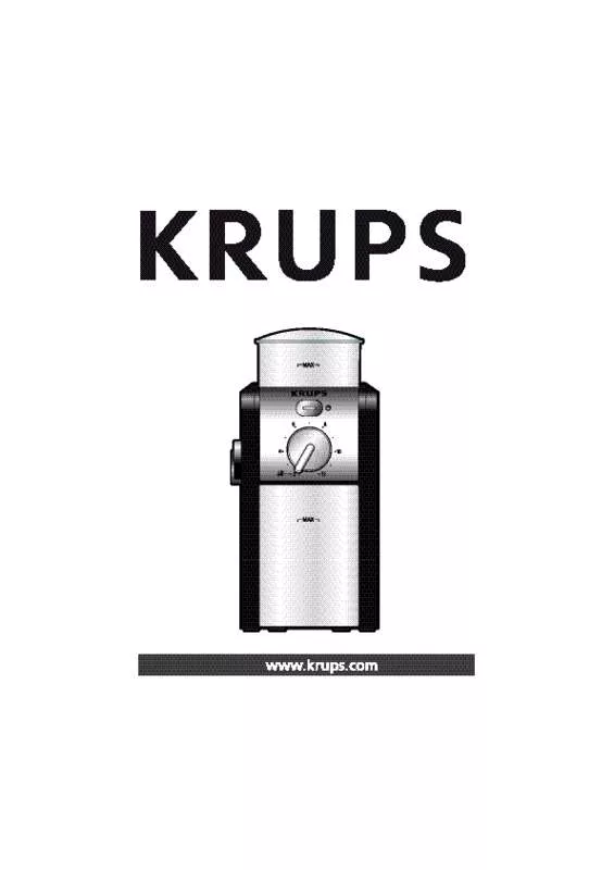 Mode d'emploi KRUPS GVX2