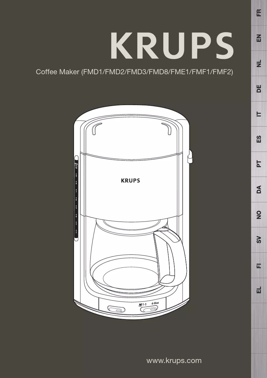 Mode d'emploi KRUPS PRO AROMA