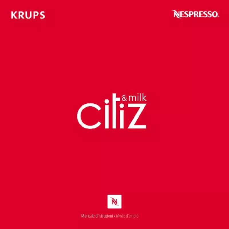 Mode d'emploi KRUPS YY1460 FD CITIZ AND MILK