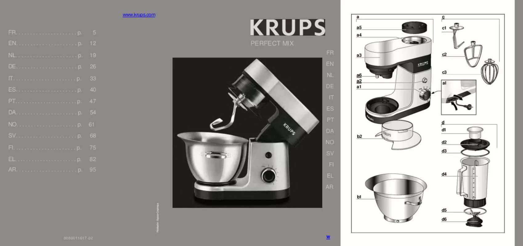 Mode d'emploi KRUPS YY8526FD