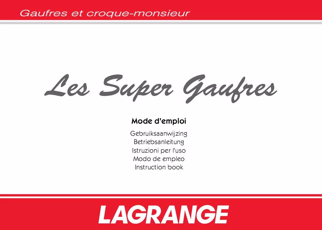 Mode d'emploi LAGRANGE 039 101