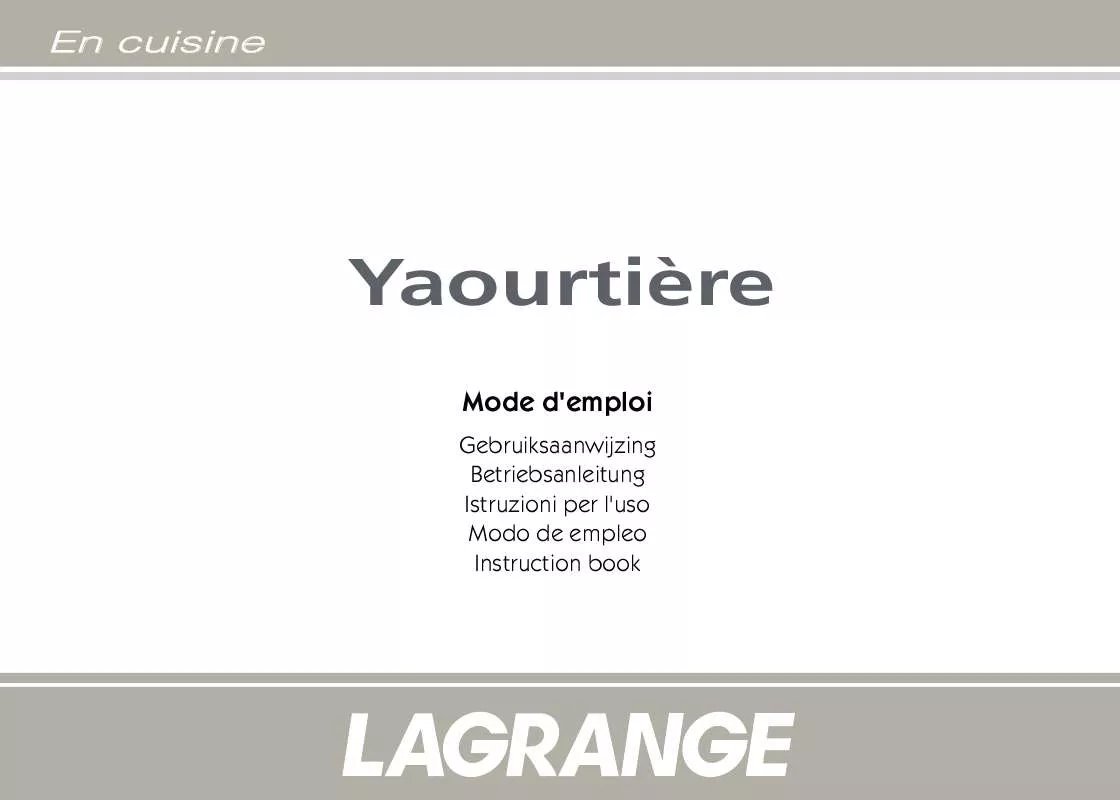 Mode d'emploi LAGRANGE 439 001