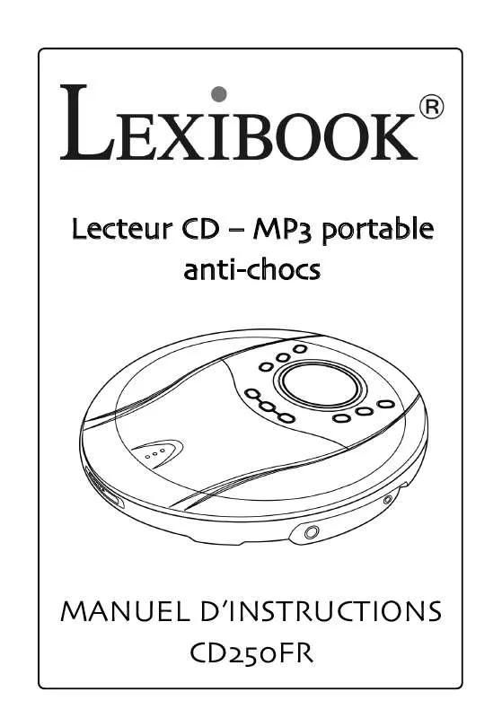 Mode d'emploi LEXIBOOK CD250
