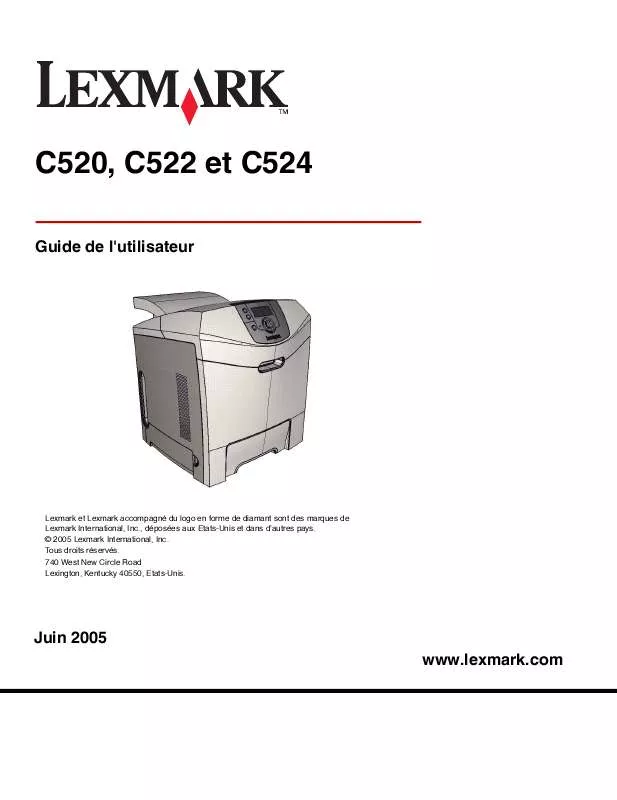 Mode d'emploi LEXMARK C520