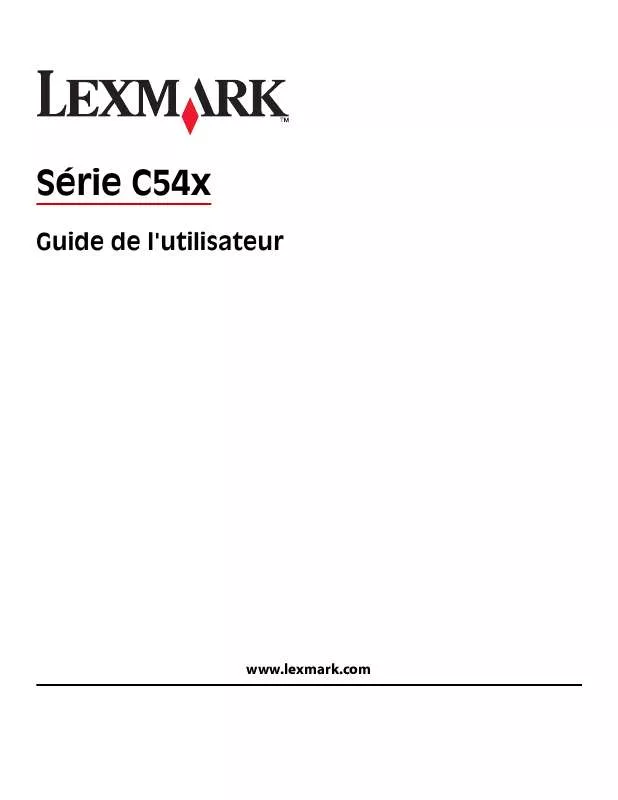 Mode d'emploi LEXMARK C543