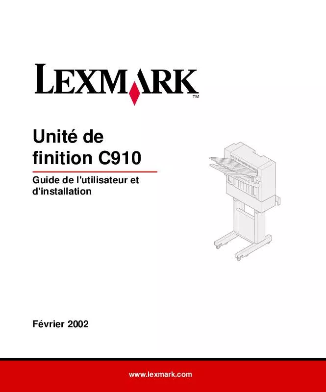 Mode d'emploi LEXMARK C910