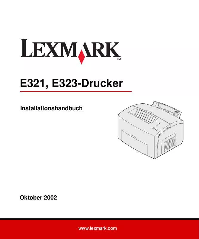 Mode d'emploi LEXMARK E321