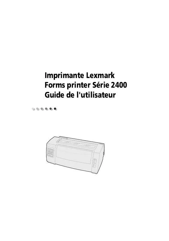 Mode d'emploi LEXMARK FORMS PRINTER 2400