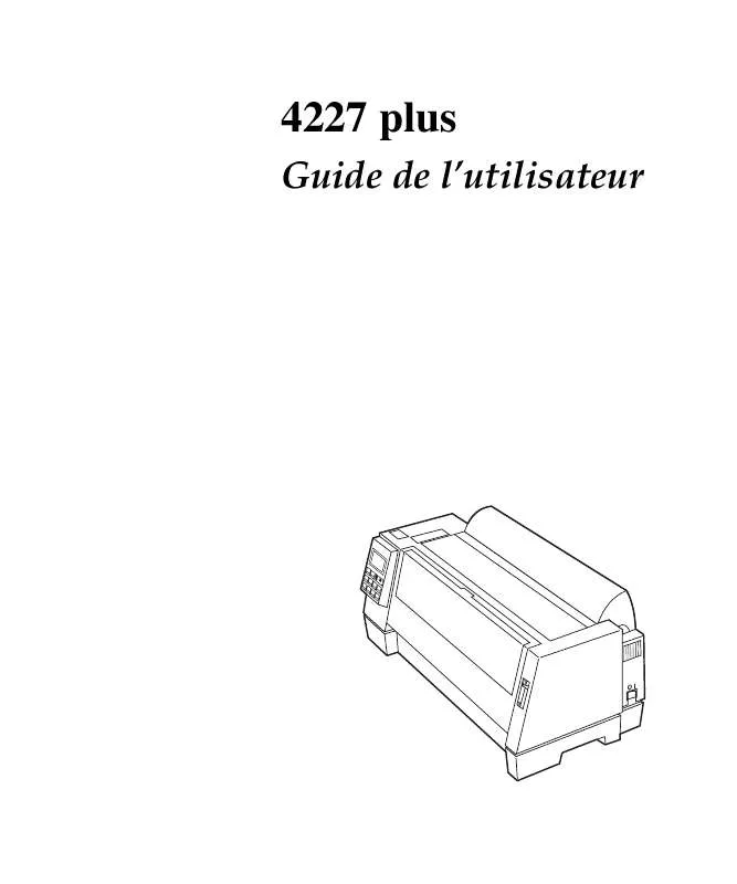 Mode d'emploi LEXMARK FORMS PRINTER 4227 PLUS