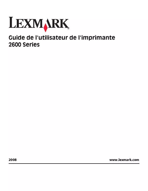 Mode d'emploi LEXMARK X2650