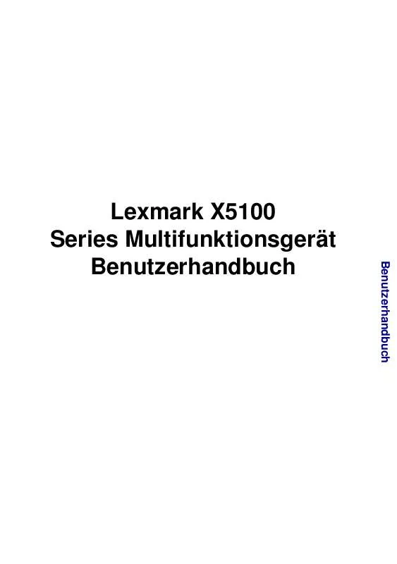 Mode d'emploi LEXMARK X5150