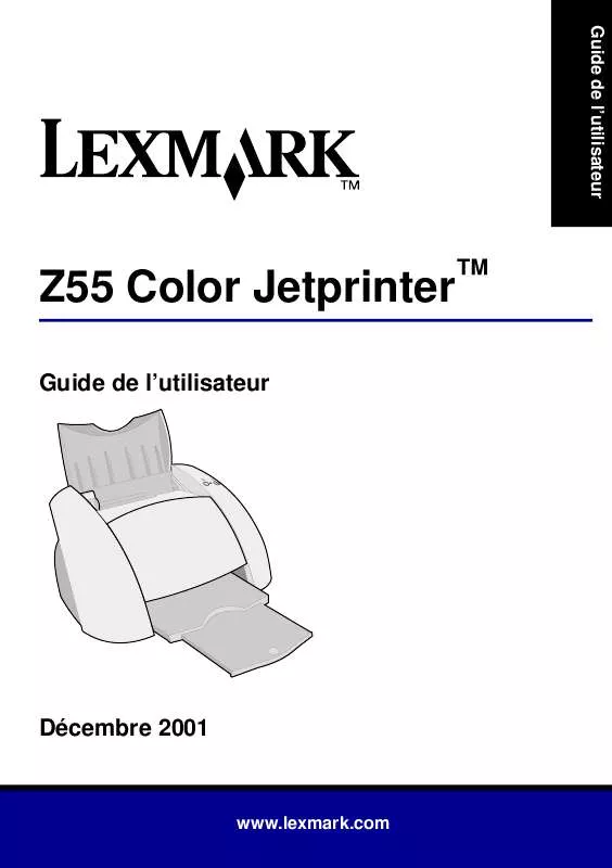 Mode d'emploi LEXMARK Z55