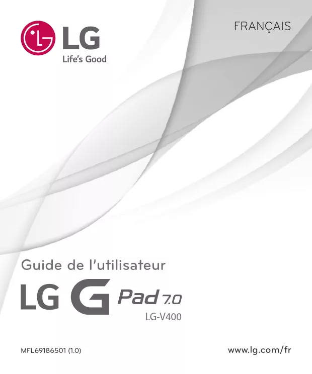 Mode d'emploi LG G PAD 7.0