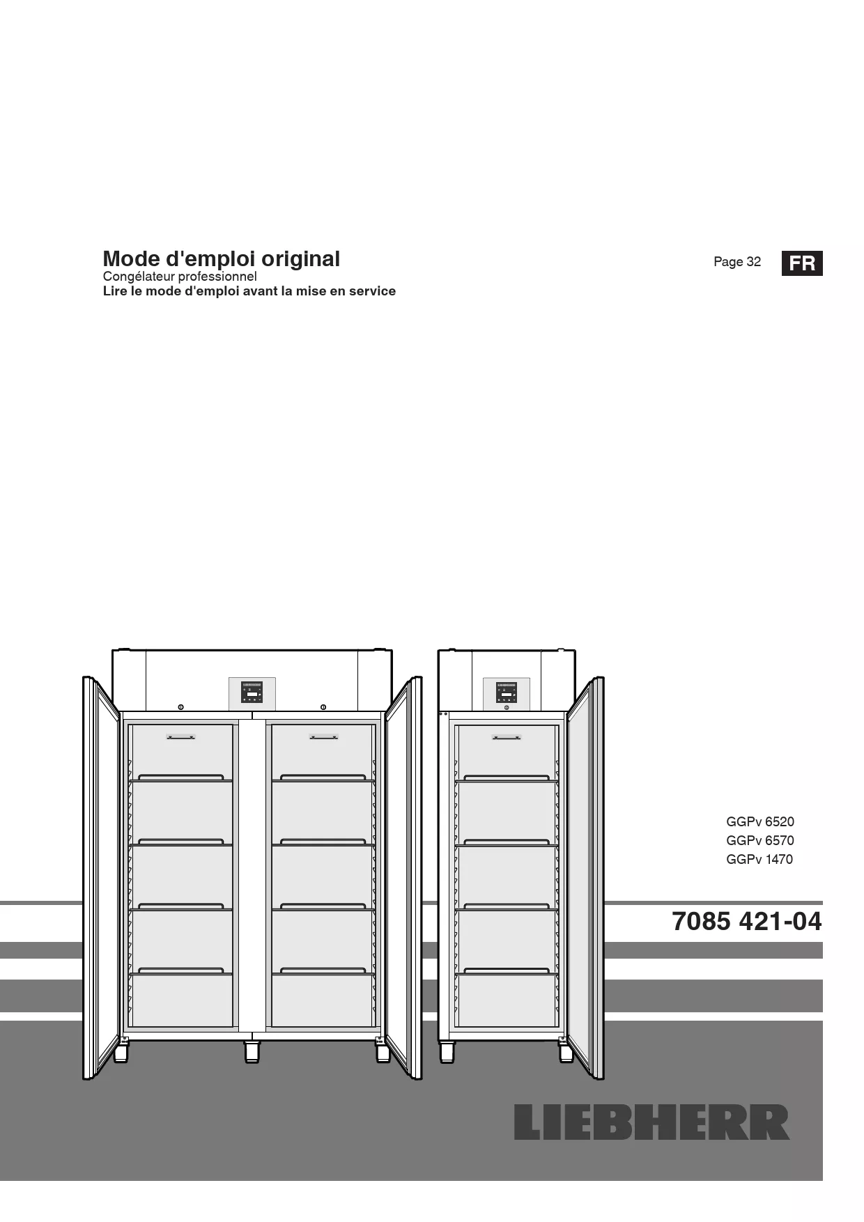 Mode d'emploi LIEBHERR BGPv 6520