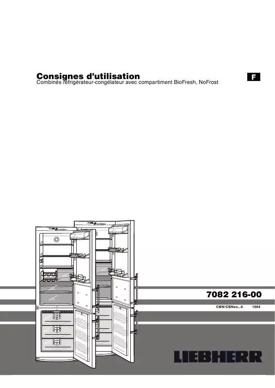 Mode d'emploi LIEBHERR CBN 3856