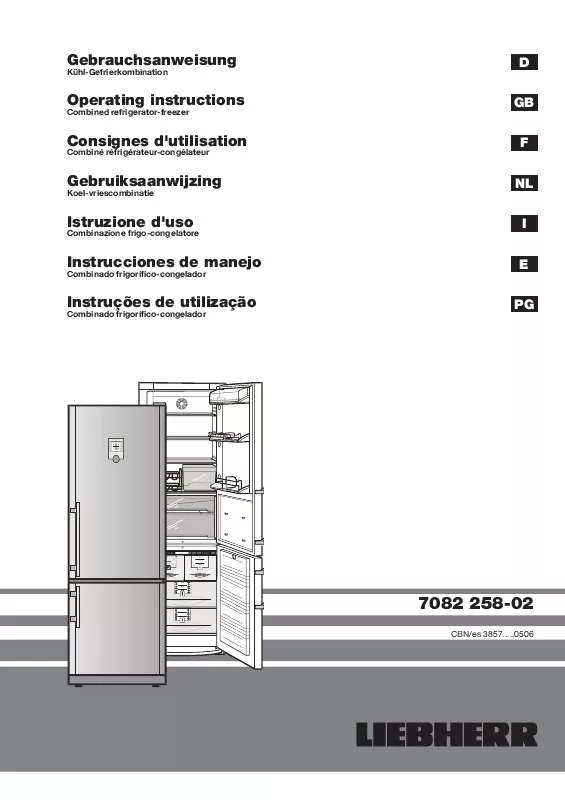 Mode d'emploi LIEBHERR CBN 3857