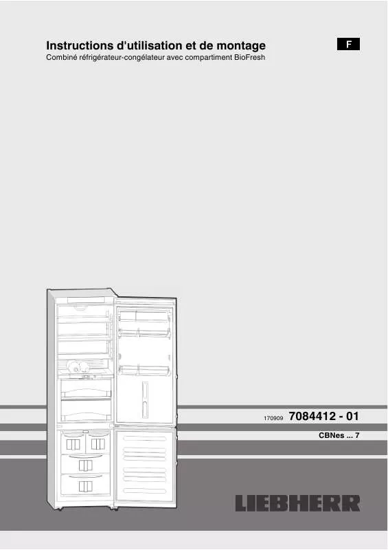 Mode d'emploi LIEBHERR CBNES 3967