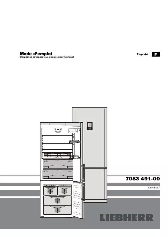 Mode d'emploi LIEBHERR CBNPES 5167