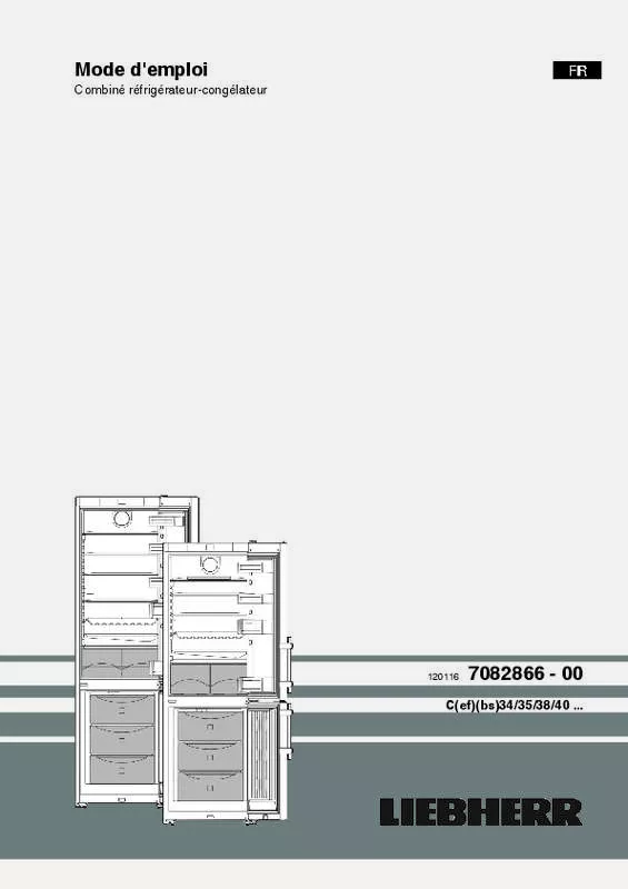 Mode d'emploi LIEBHERR CEF 3425