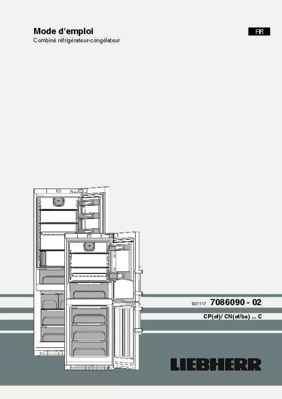 Mode d'emploi LIEBHERR CNBS 3915