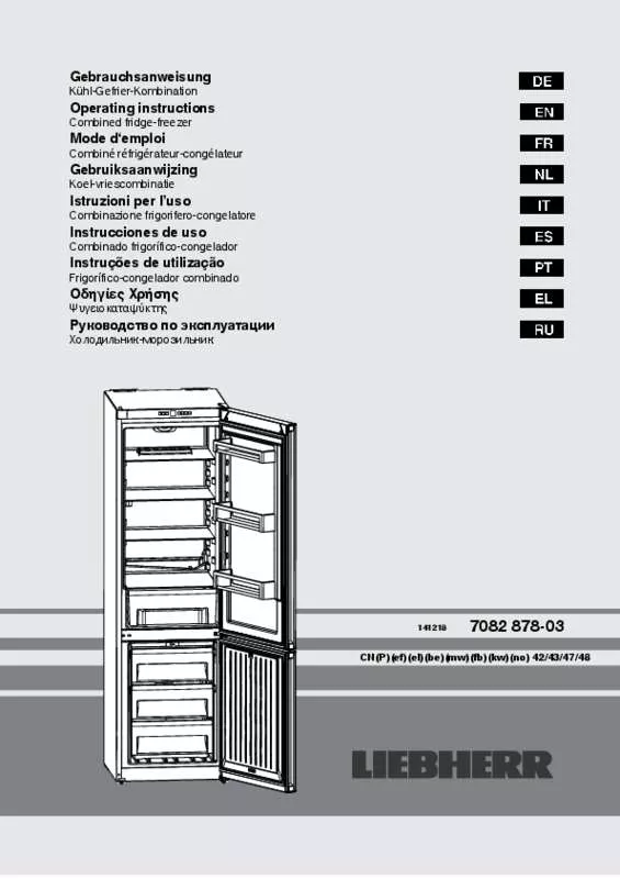 Mode d'emploi LIEBHERR CNEF4313