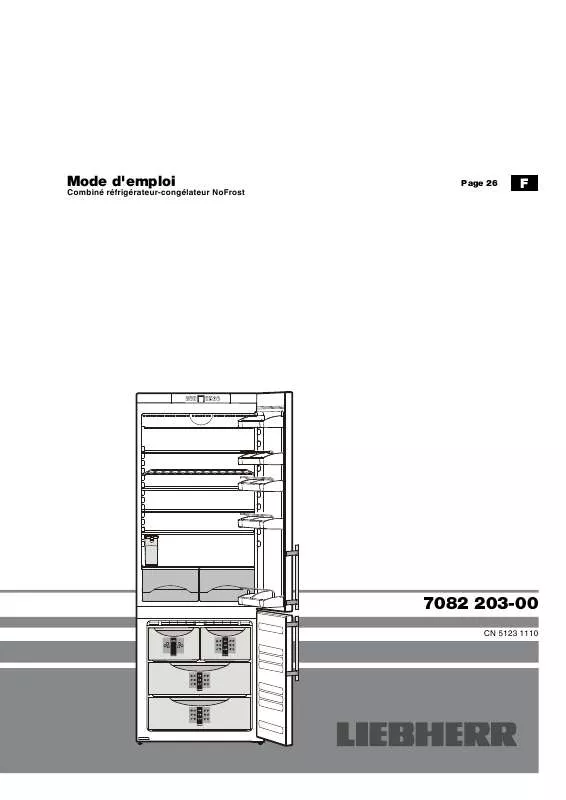 Mode d'emploi LIEBHERR CNESF 5123