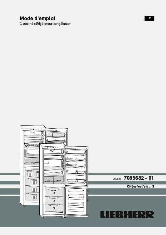 Mode d'emploi LIEBHERR CNP 331