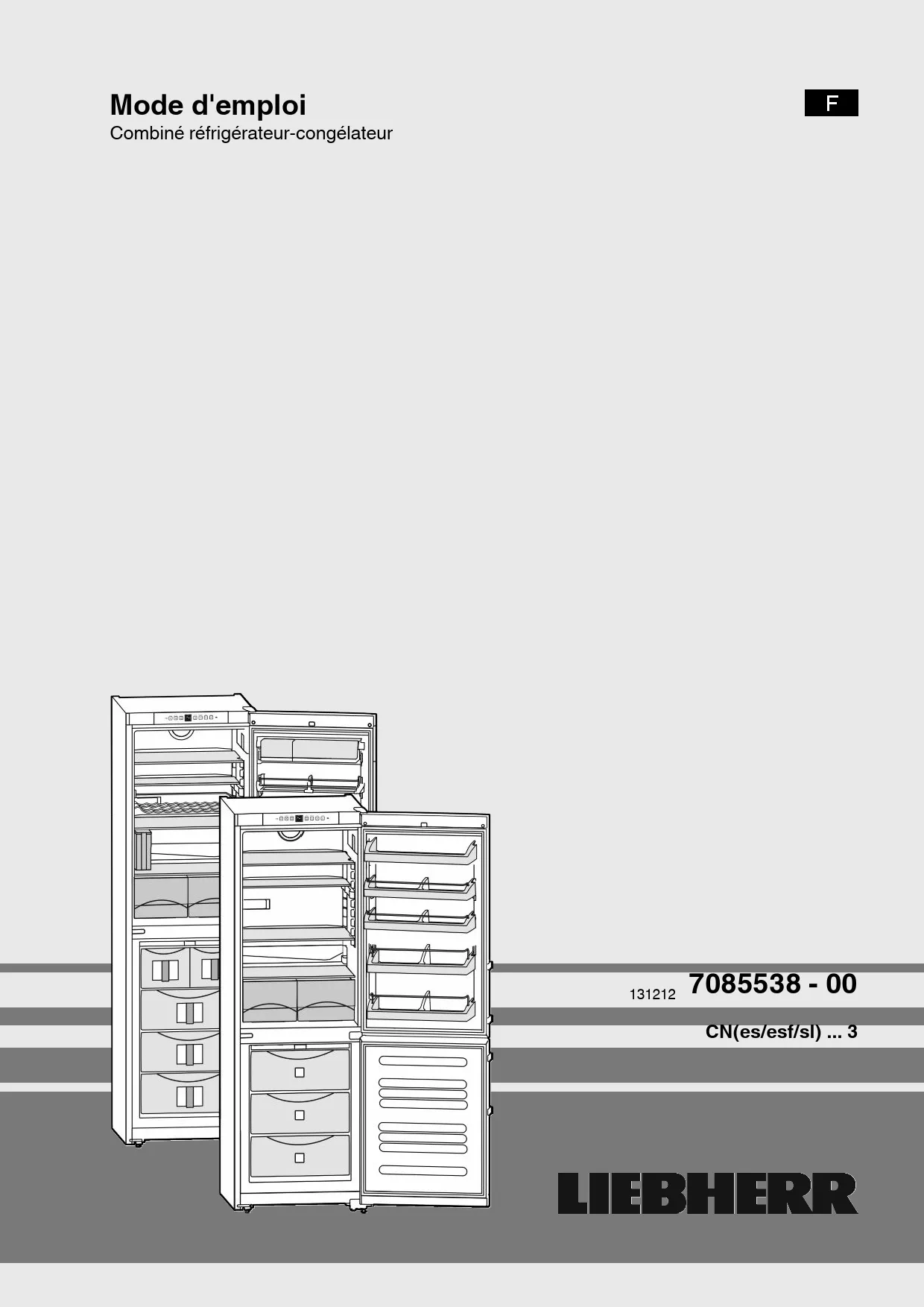 Mode d'emploi LIEBHERR CNPSL 3503