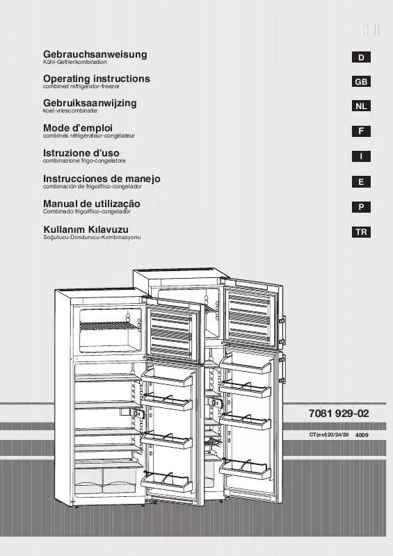 Mode d'emploi LIEBHERR CT 2051