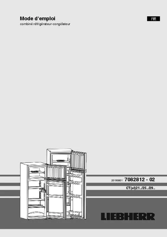 Mode d'emploi LIEBHERR CT2931