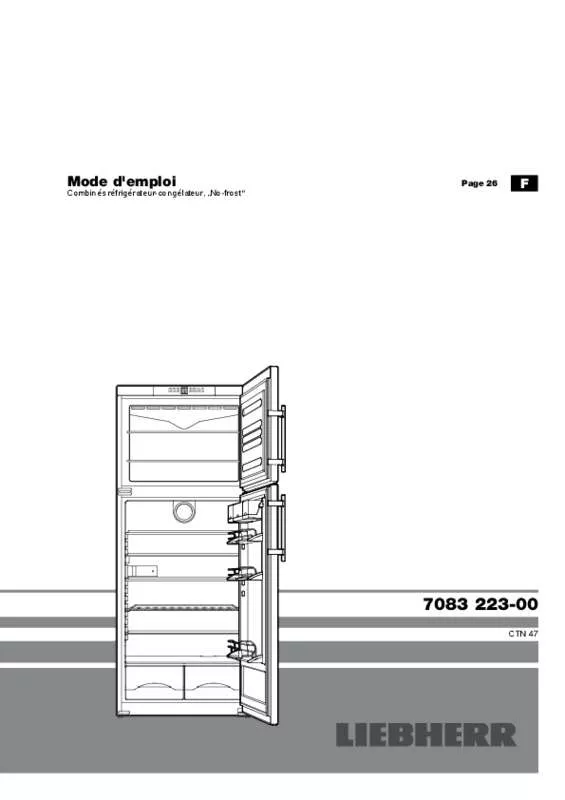 Mode d'emploi LIEBHERR CTNES 4753-2